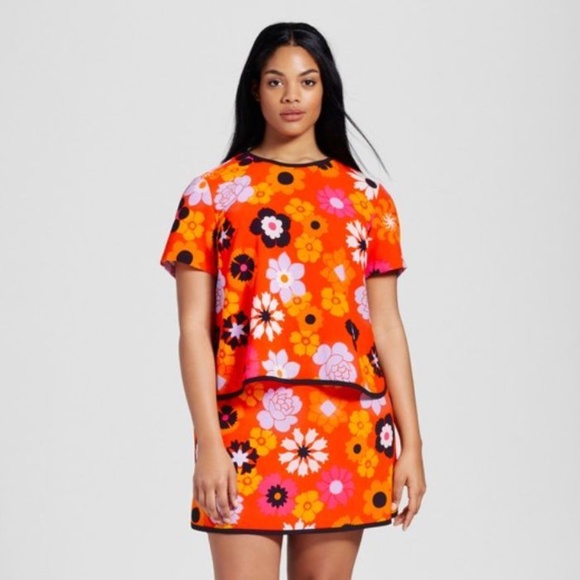 NWT Victoria Beckham for Target Retro Floral Top - Picture 4 of 4